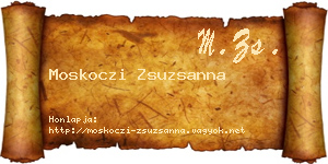 Moskoczi Zsuzsanna névjegykártya